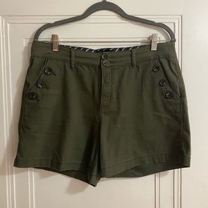 Olive Green Women's Shorts